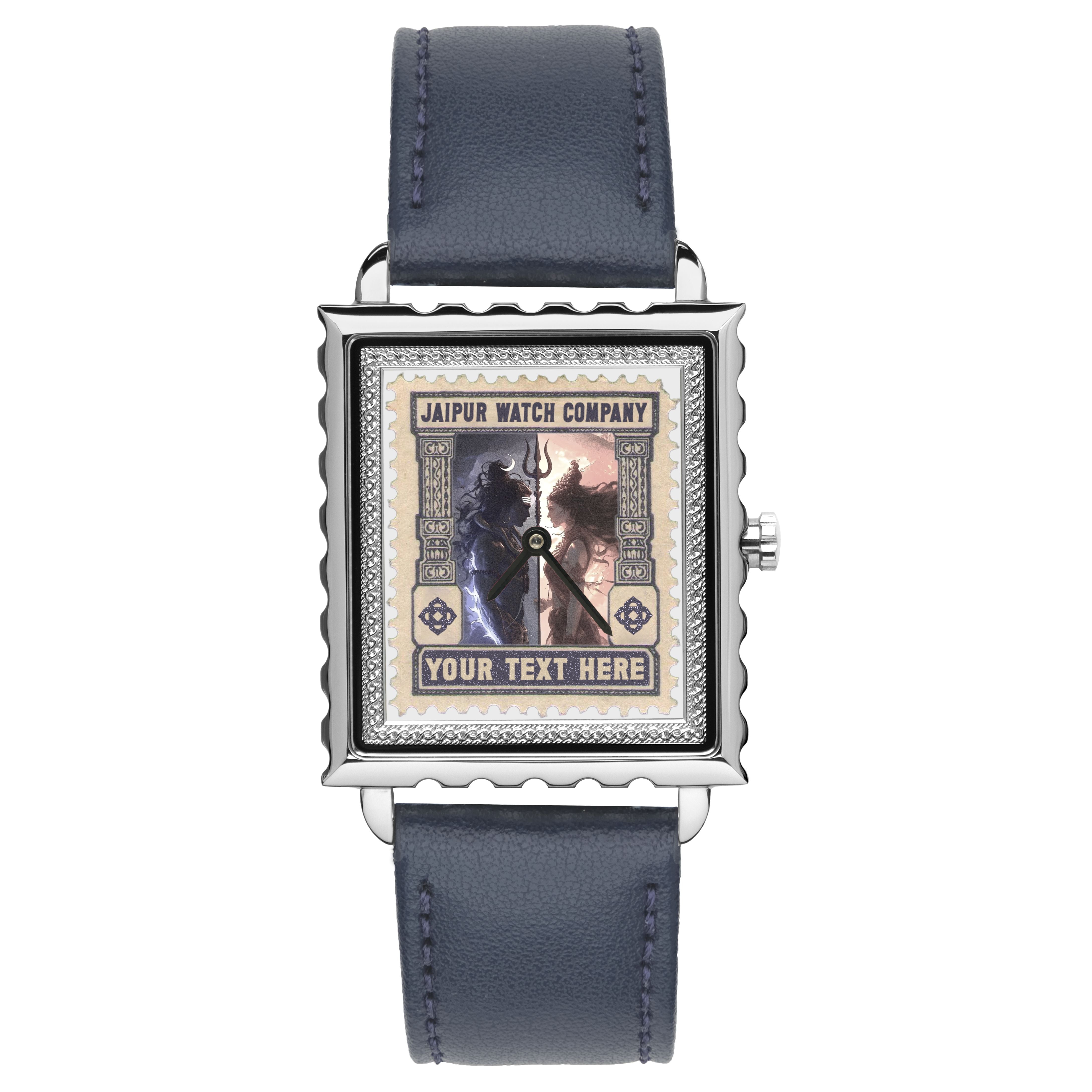 CUSTOMIZABLE STAMP WATCH-STAINLESS STEEL | LEATHER