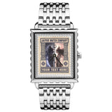 CUSTOMIZABLE STAMP WATCH-STAINLESS STEEL | METALLIC