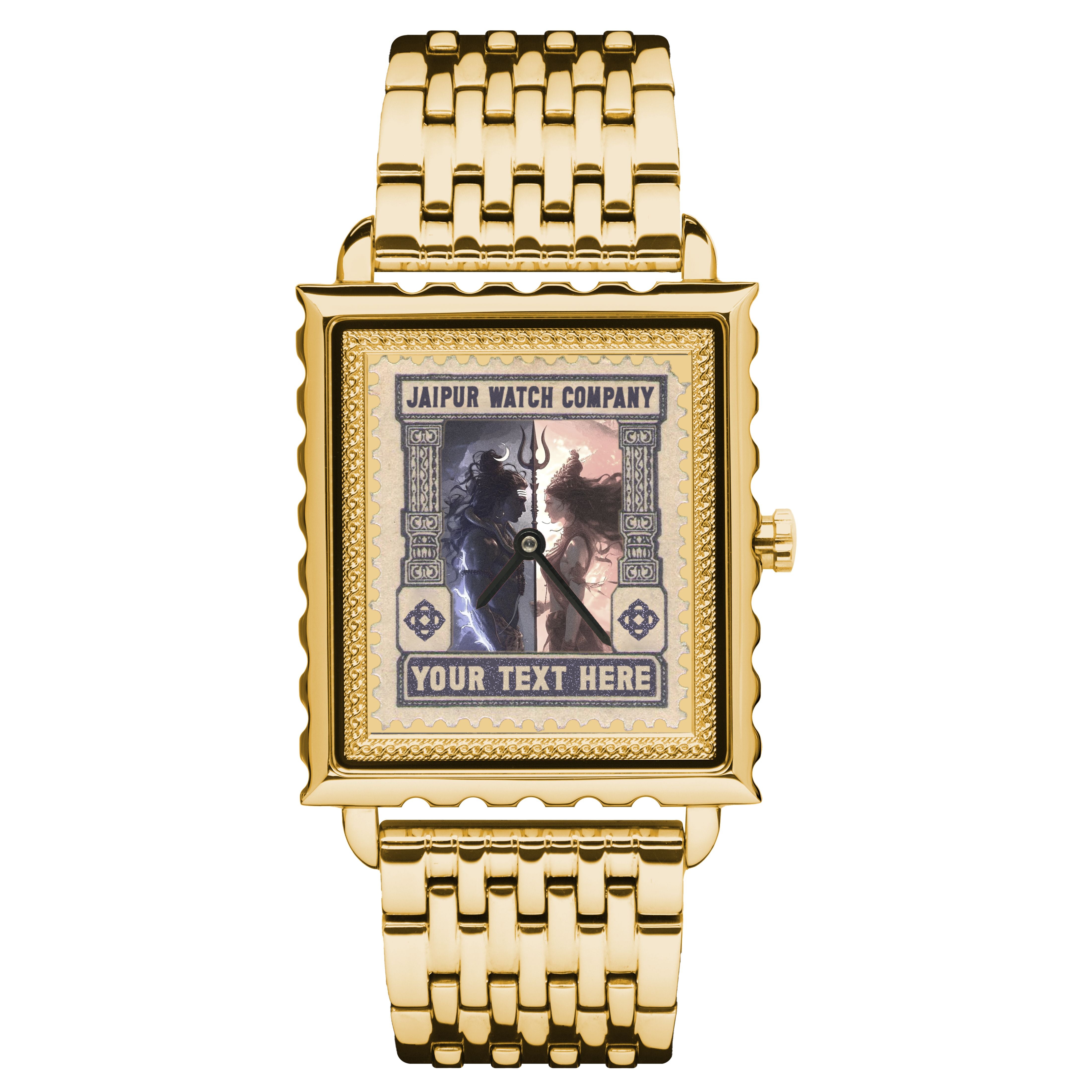 CUSTOMIZABLE STAMP WATCH-GOLDEN | METALLIC