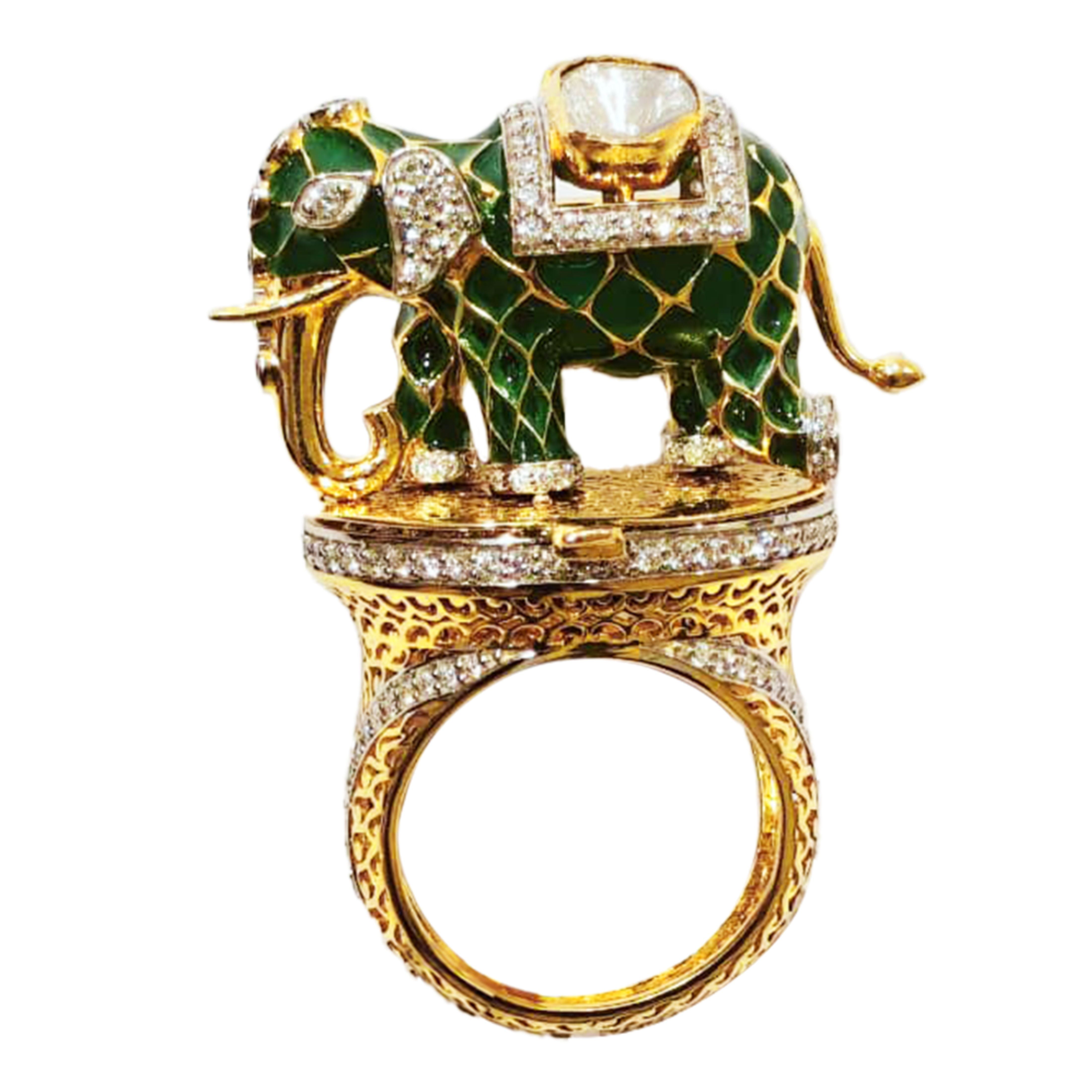 The Majestic Elephant Ring Watch