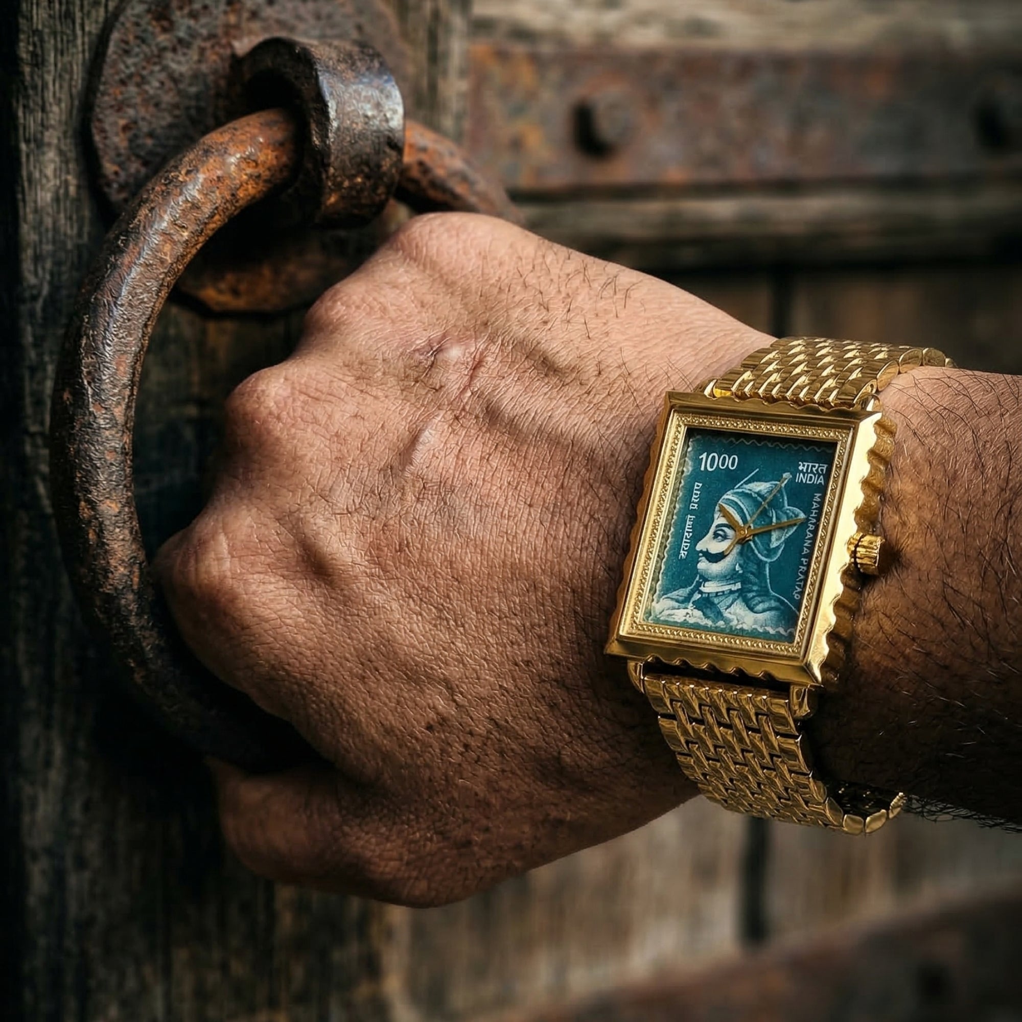 MAHARANA PRATAP STAMP WATCH AUTOMATIC