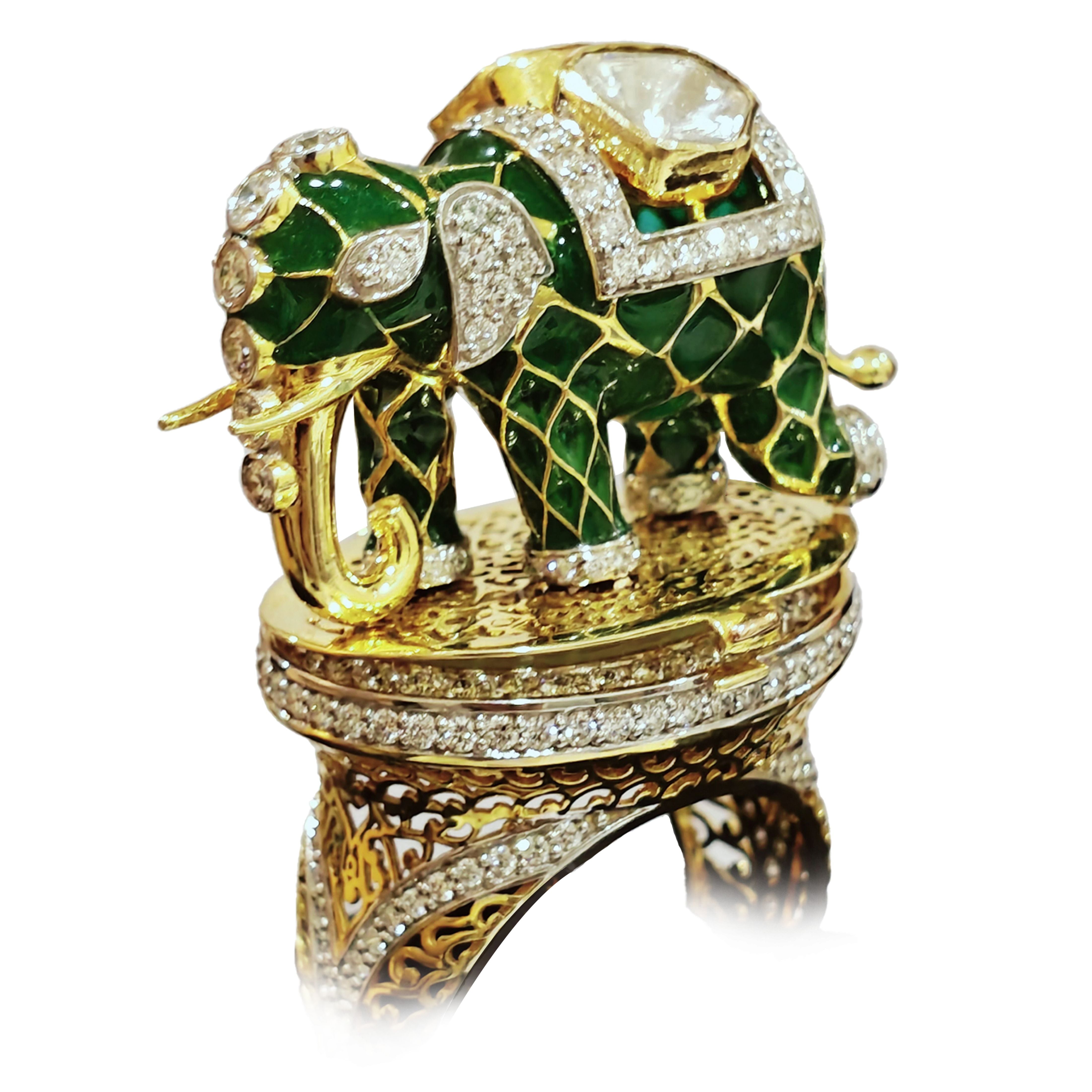 The Majestic Elephant Ring Watch