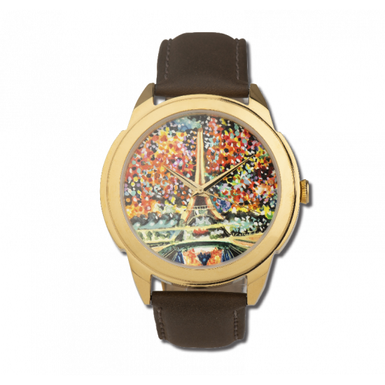 Hand Painted Watch (Eiffel Tower)
