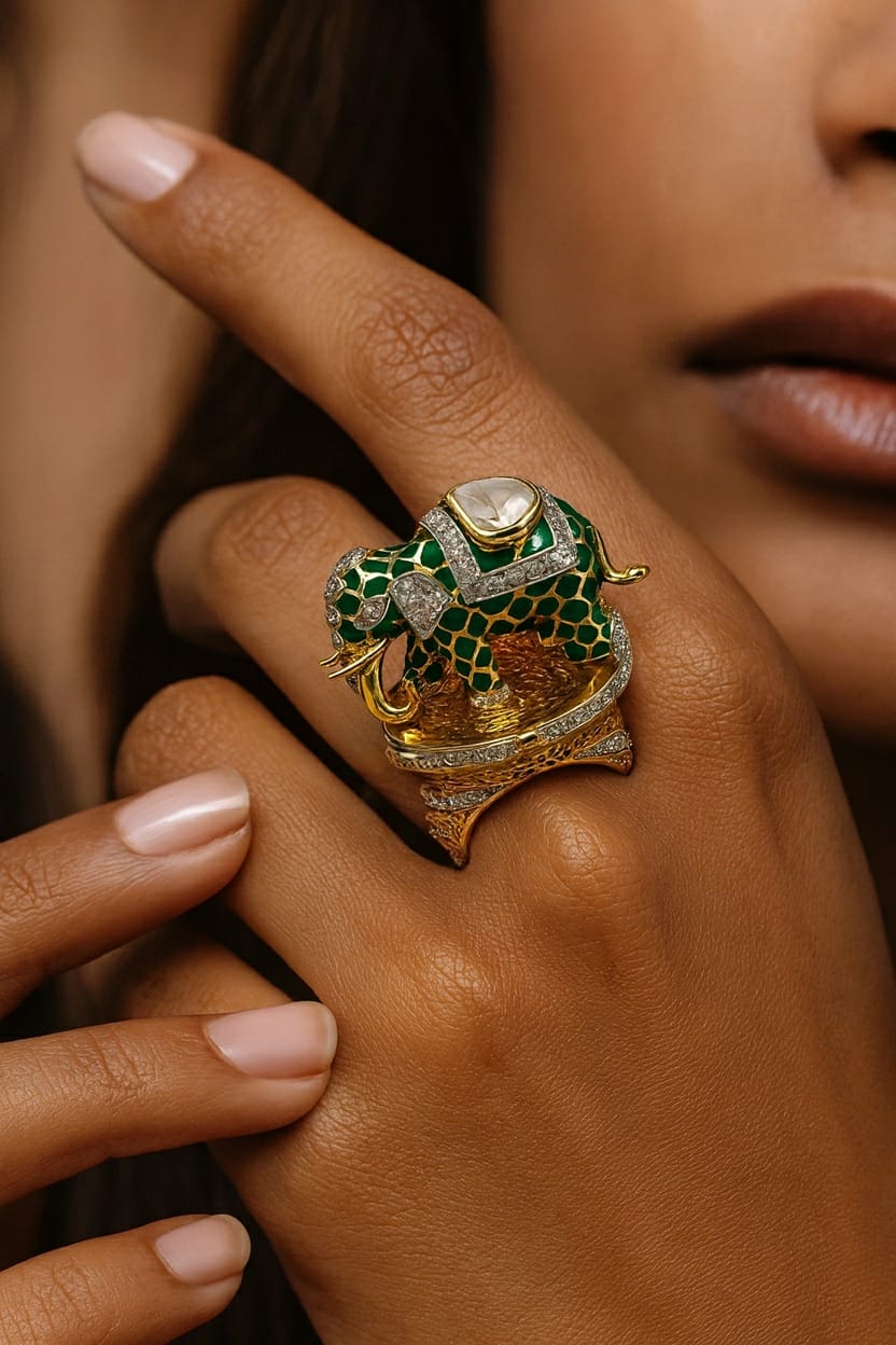 The Majestic Elephant Ring Watch