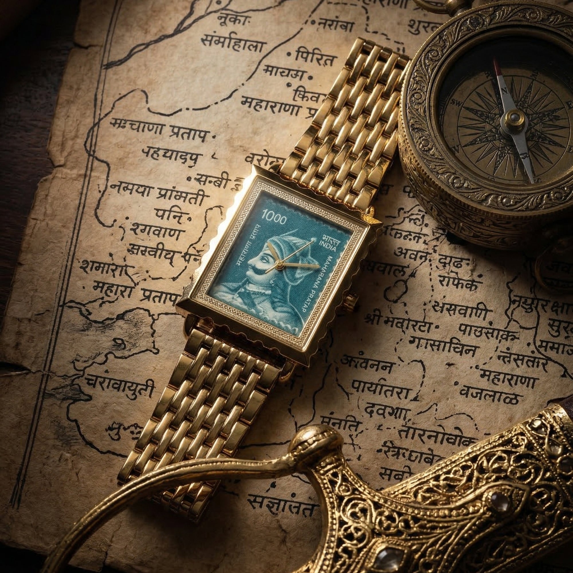 MAHARANA PRATAP STAMP WATCH AUTOMATIC