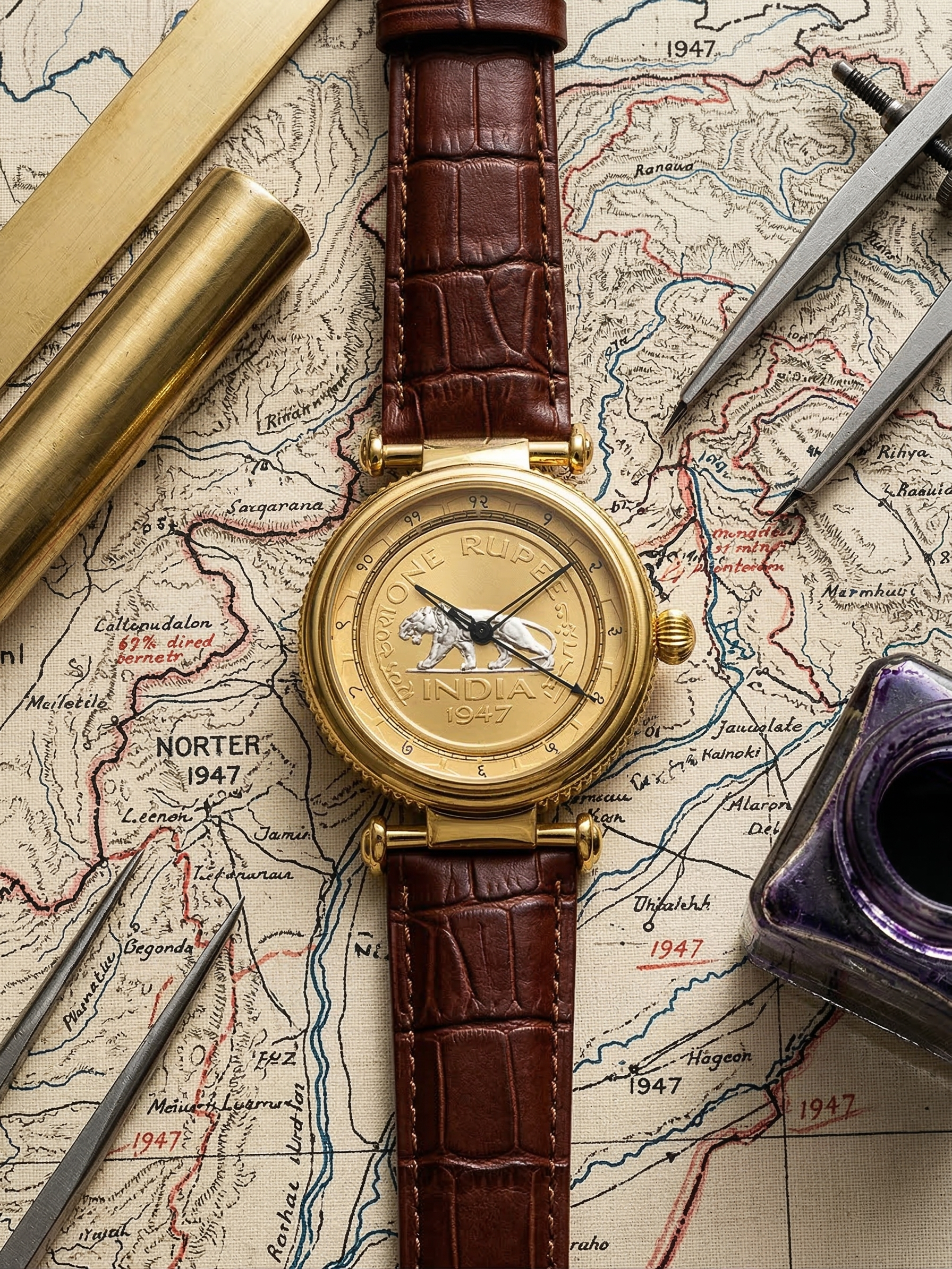 DEVANAGARI BAAGH GOLD PLATED