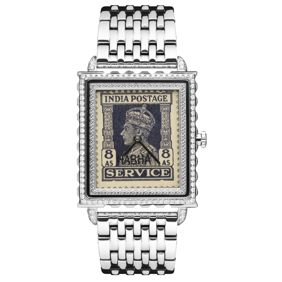 DIAMOND STUDDED STAMP WATCH