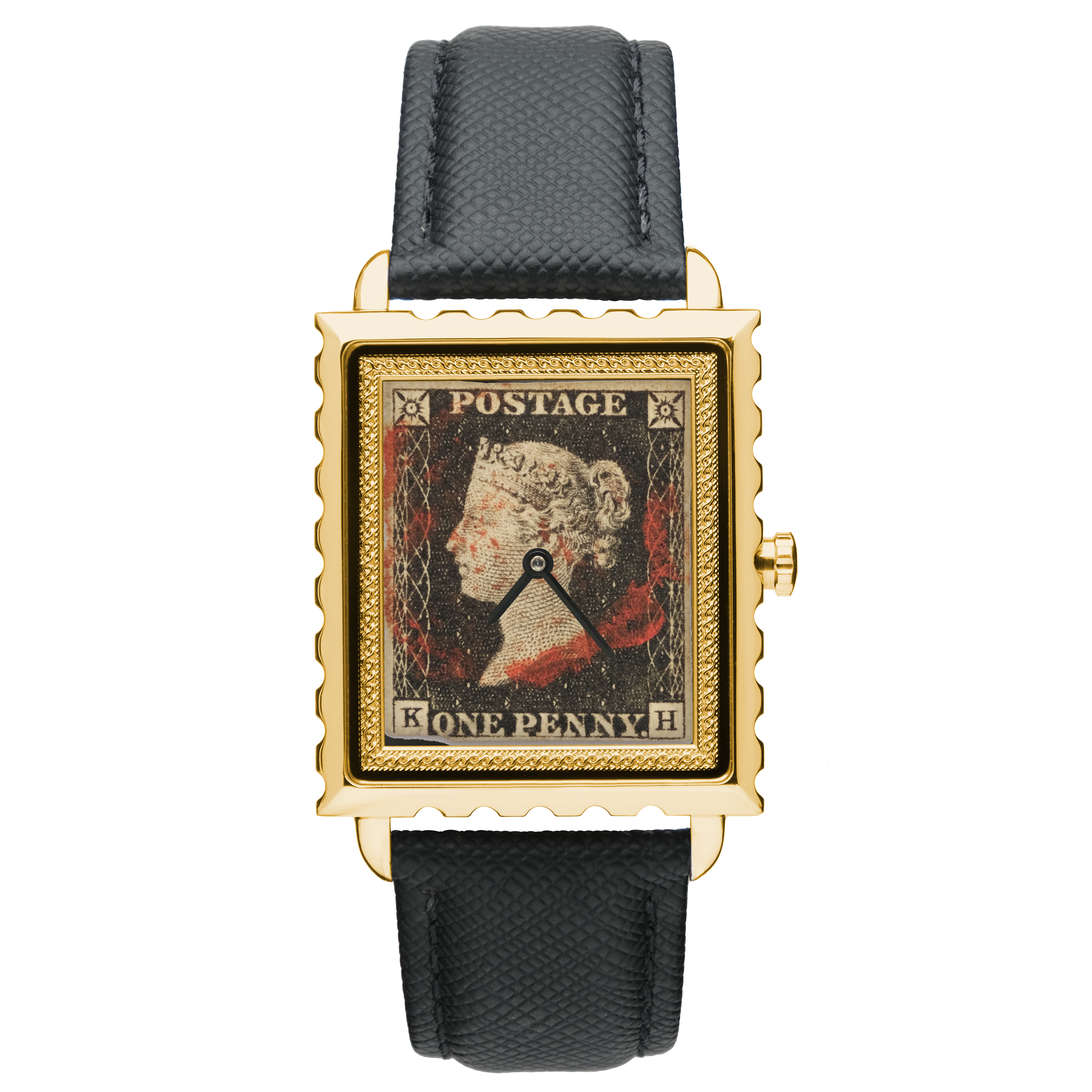 PENNY BLACK STAMP GOLD WATCH
