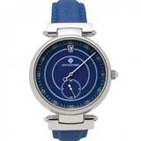 Jumping Hour Watch - Blue 40mm