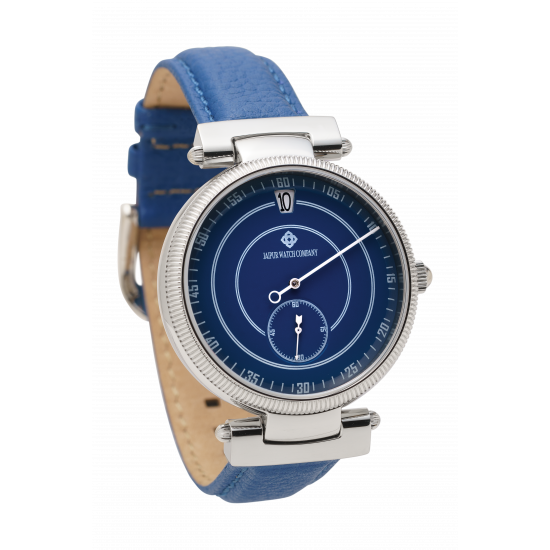 Jumping Hour Watch - Blue 40mm