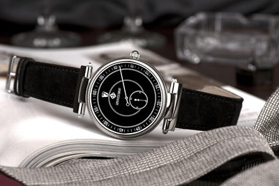 Jumping Hour Watch - Black 40mm