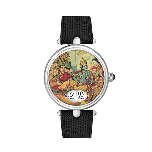 Lord Vishnu Automatic Watch Silver