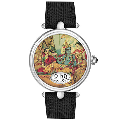 Lord Vishnu Automatic Watch Silver