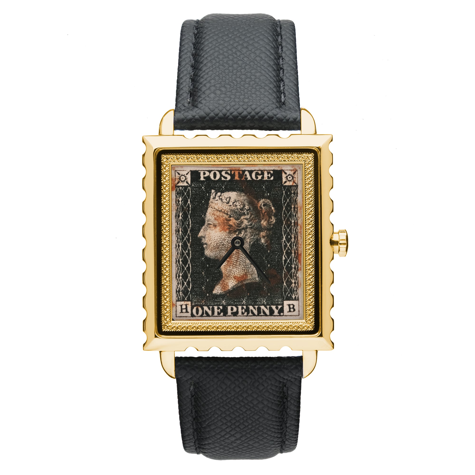 PENNY BLACK STAMP GOLD WATCH