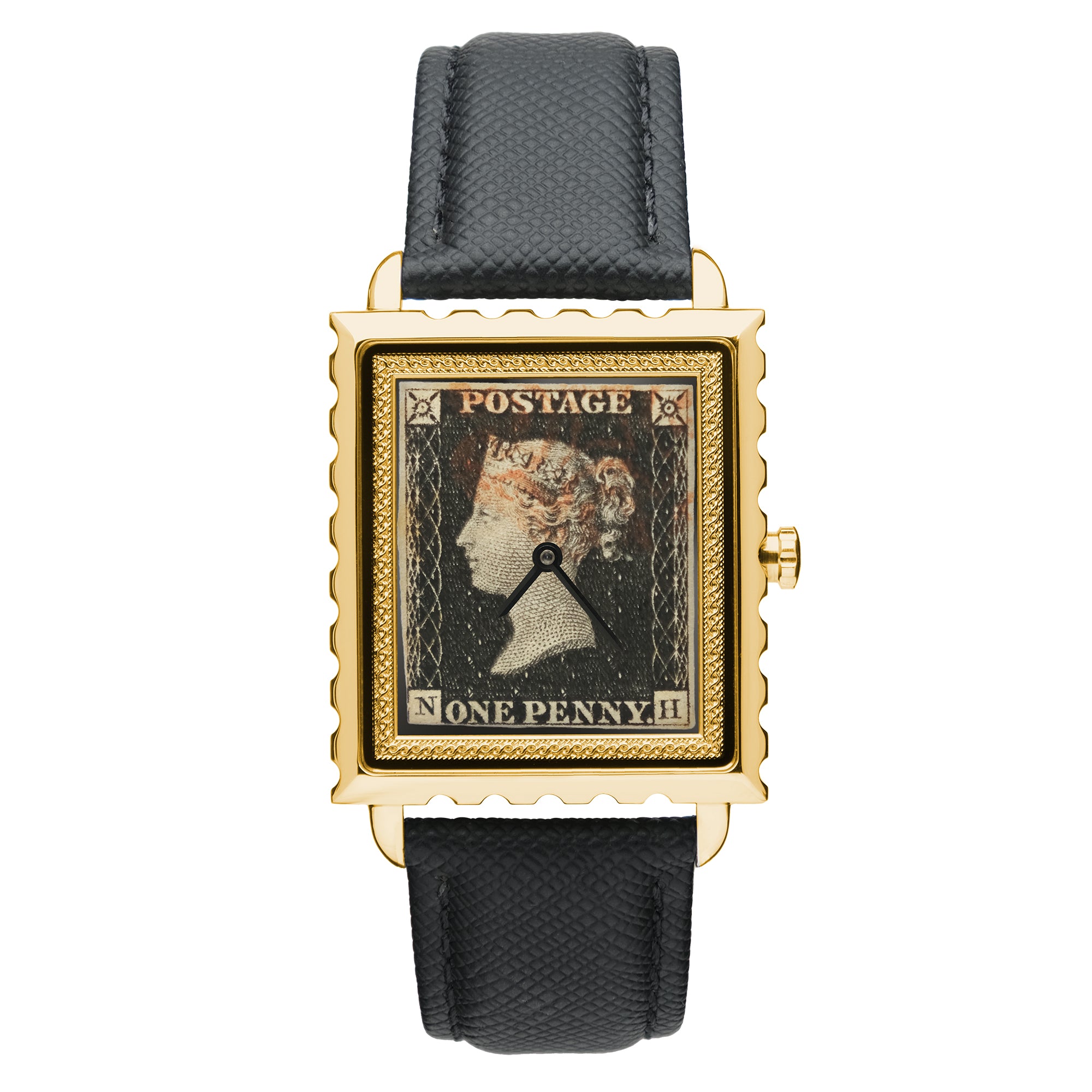 PENNY BLACK STAMP GOLD WATCH
