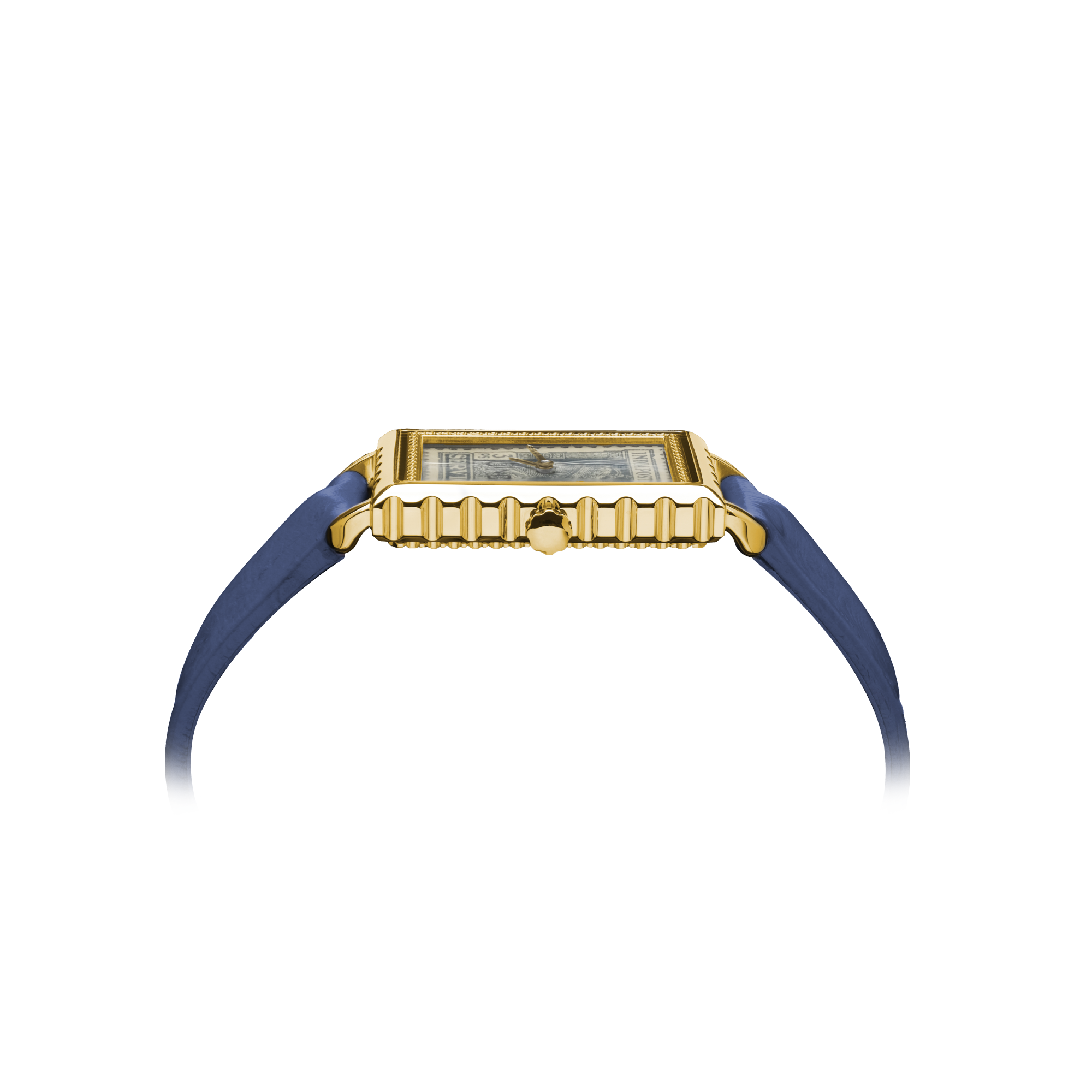 BLUE PENNY STAMP GOLD WATCH