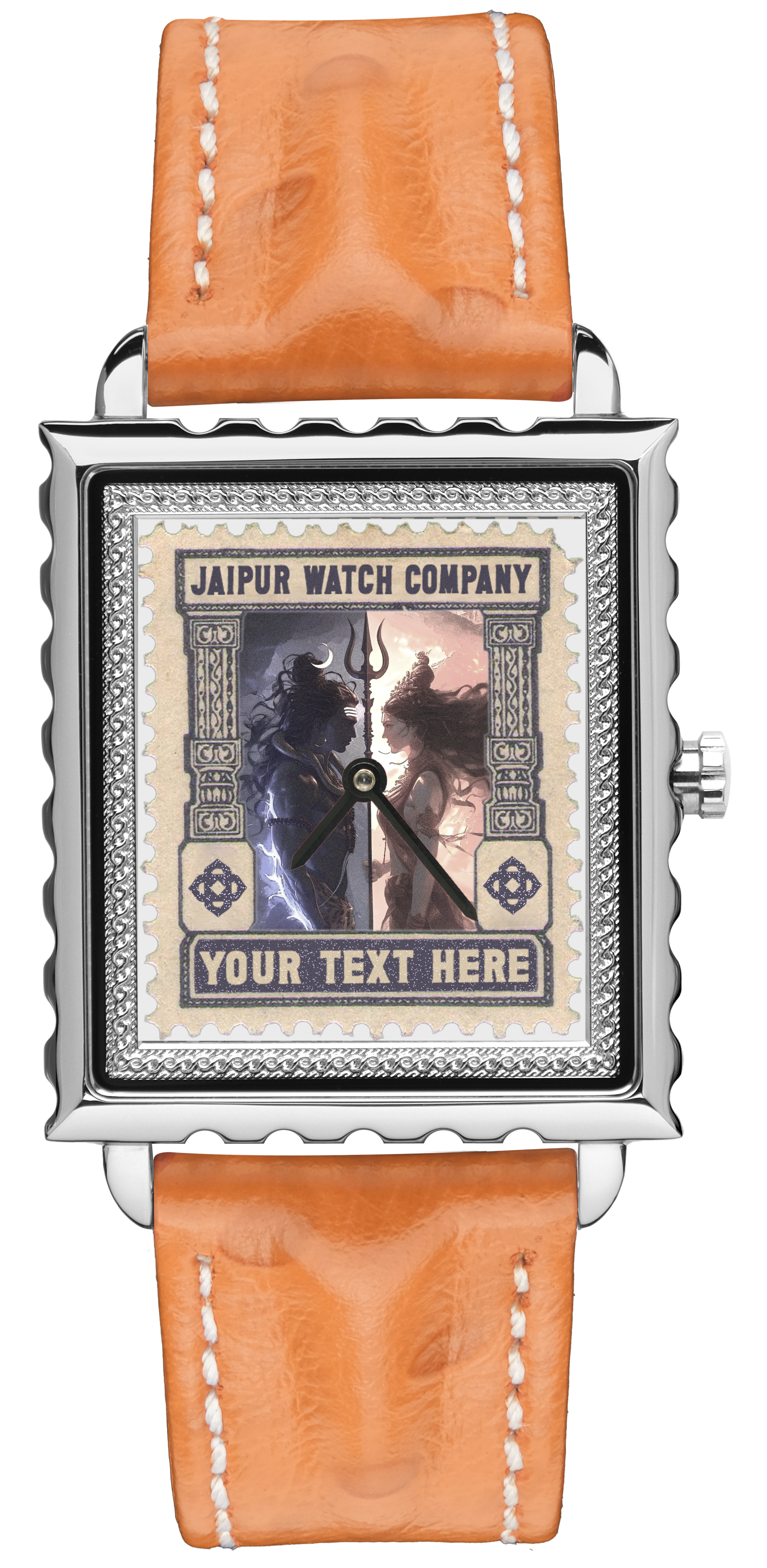 CUSTOMIZABLE STAMP WATCH-STAINLESS STEEL | LEATHER