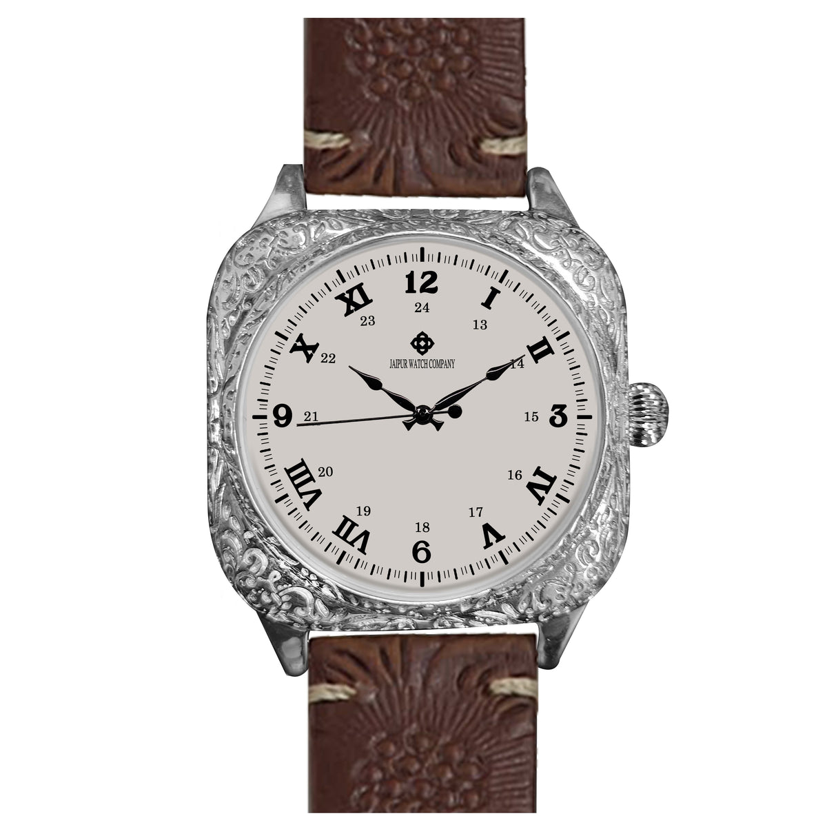 SILVER ENGRAVED WATCH