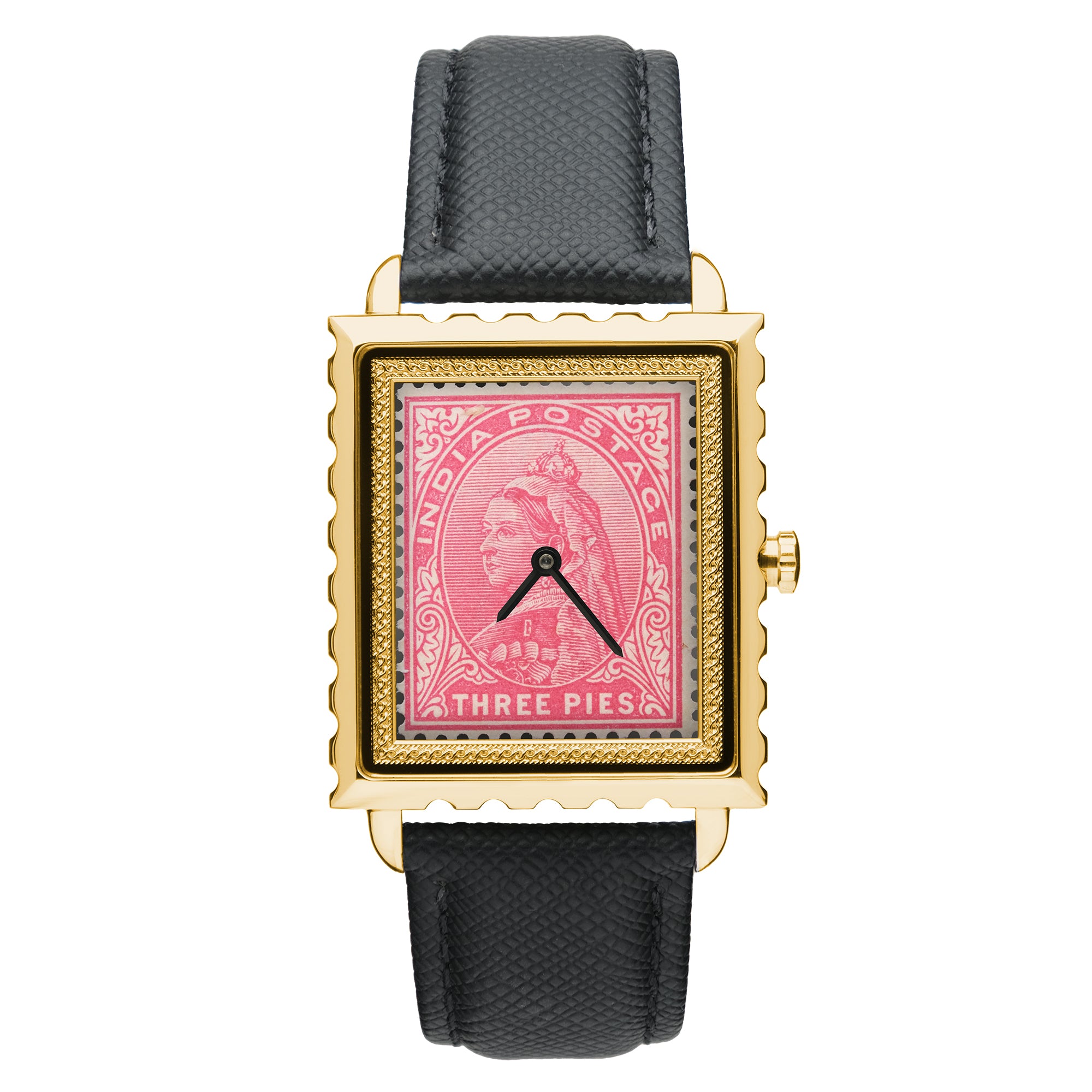 QUEEN VICTORIA STAMP GOLDEN WATCH