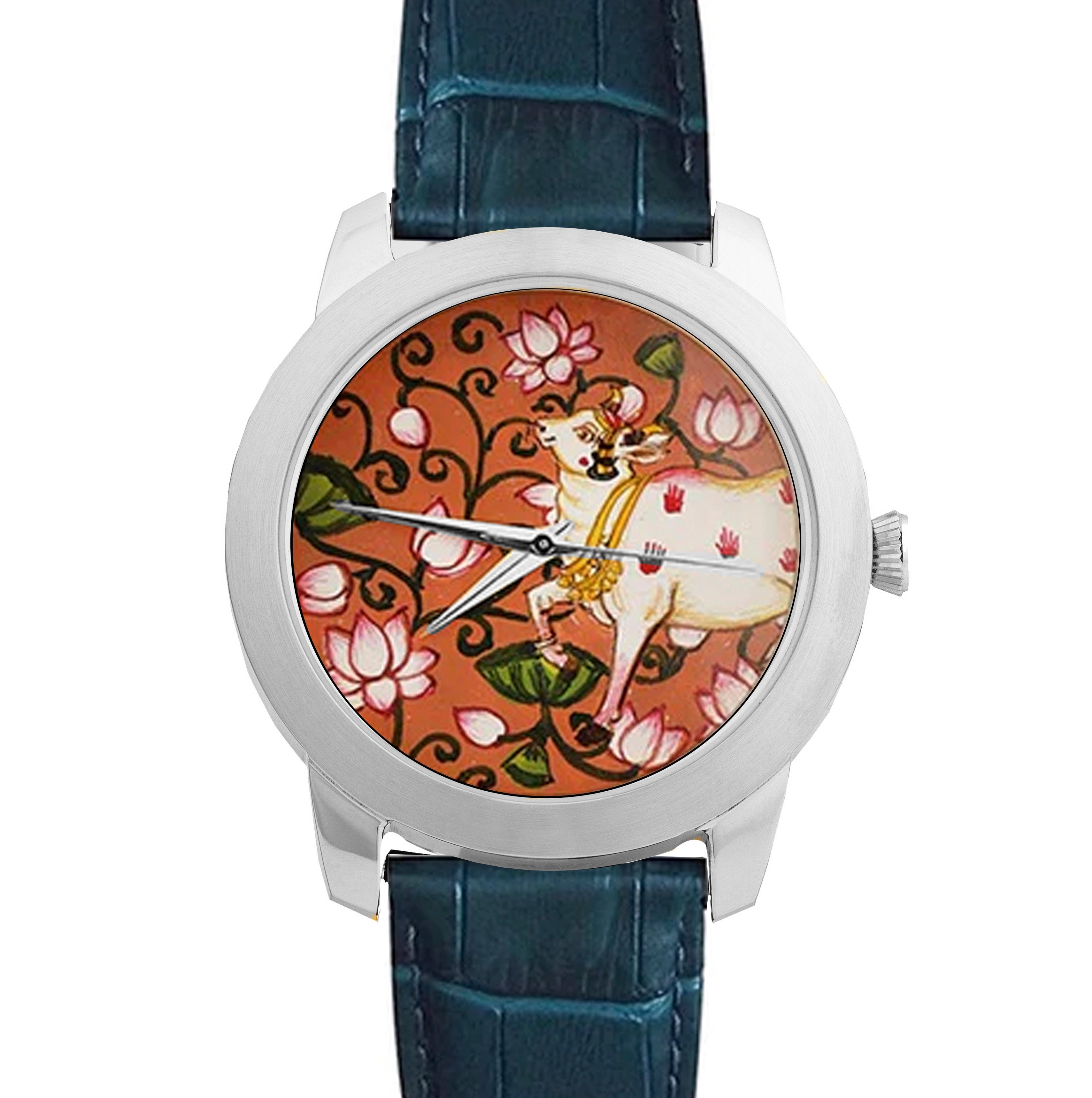 Decorative Cow Art - Pichwai Watch (40mm)