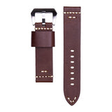 22MM Chestnut Brown Leather Straps