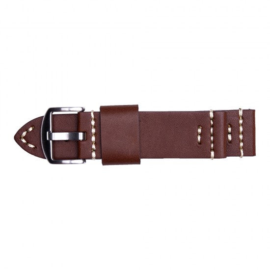 22MM Chestnut Brown Leather Straps