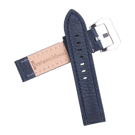 22MM Blue Leather Straps