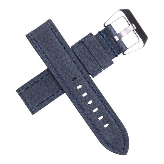 22MM Blue Leather Straps