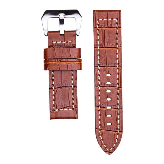 24MM Brown Leather Straps