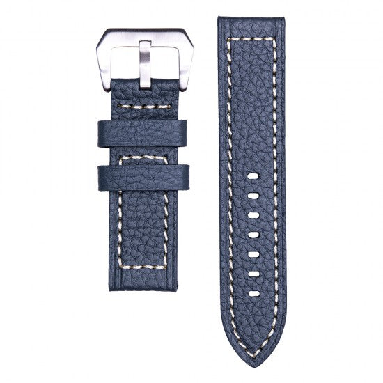 24MM Grey Leather Straps