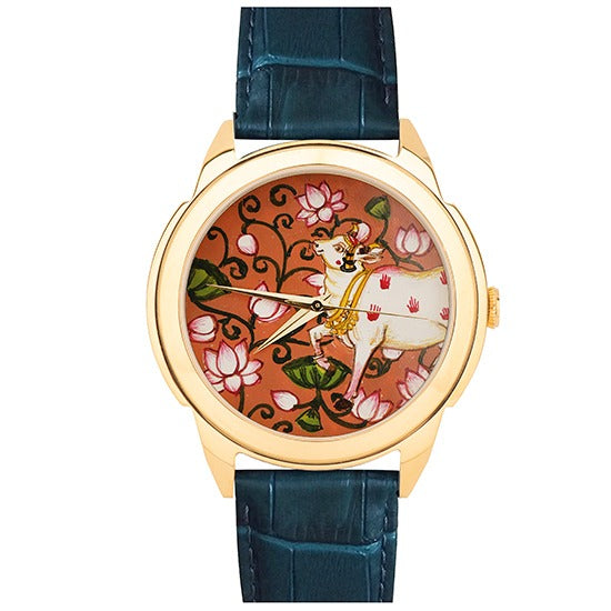 Decorative Cow Art - Pichwai Watch (43mm)