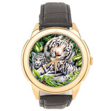 Hand Painted Watch (White Tiger)