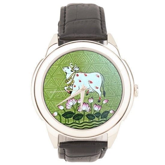 Alluring Cow Watch - Pichwai Watch (43mm)