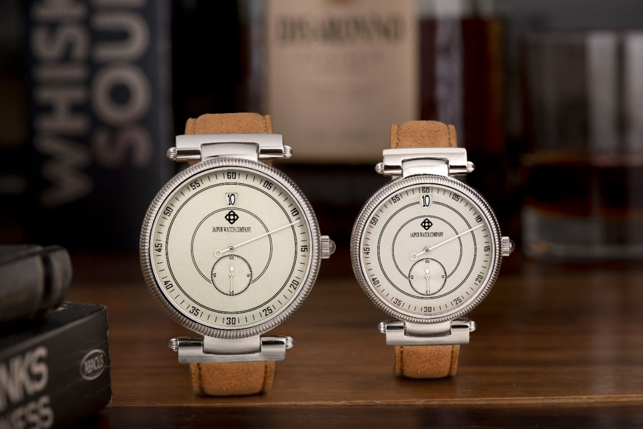 Jumping Hour Watch - Off White 46mm