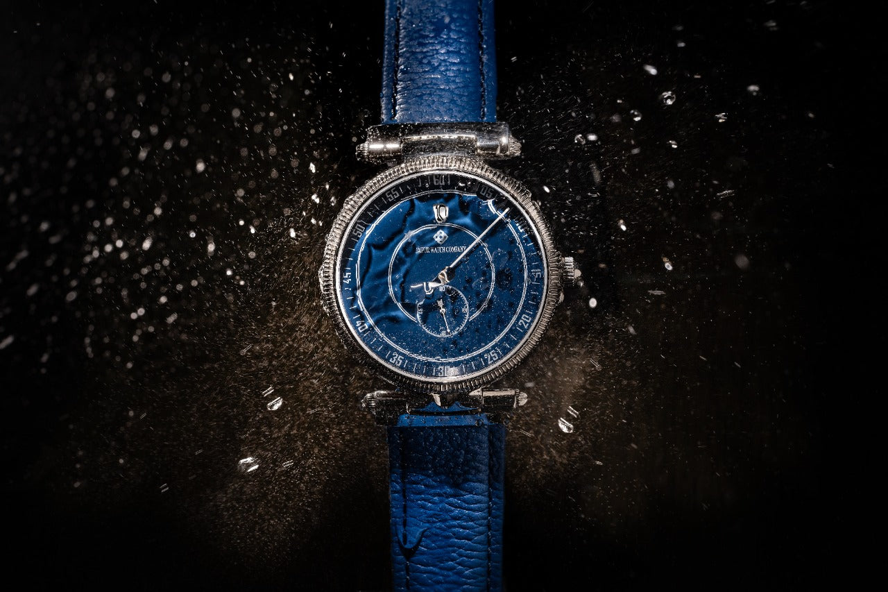Couple Jumping Hour Watch - Blue