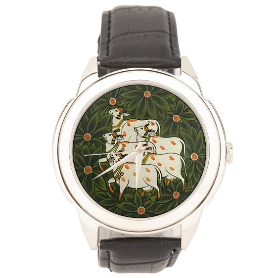 Heavenly Cow Watch - Pichwai Watch (43mm)