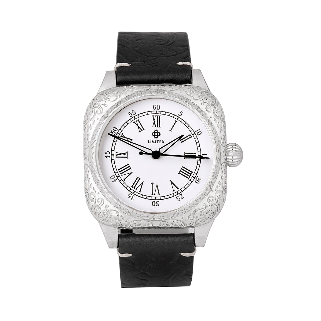SILVER ENGRAVED WATCH