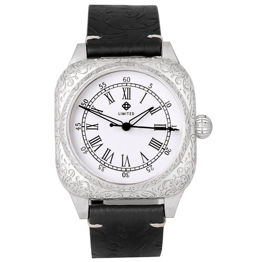 SILVER ENGRAVED WATCH