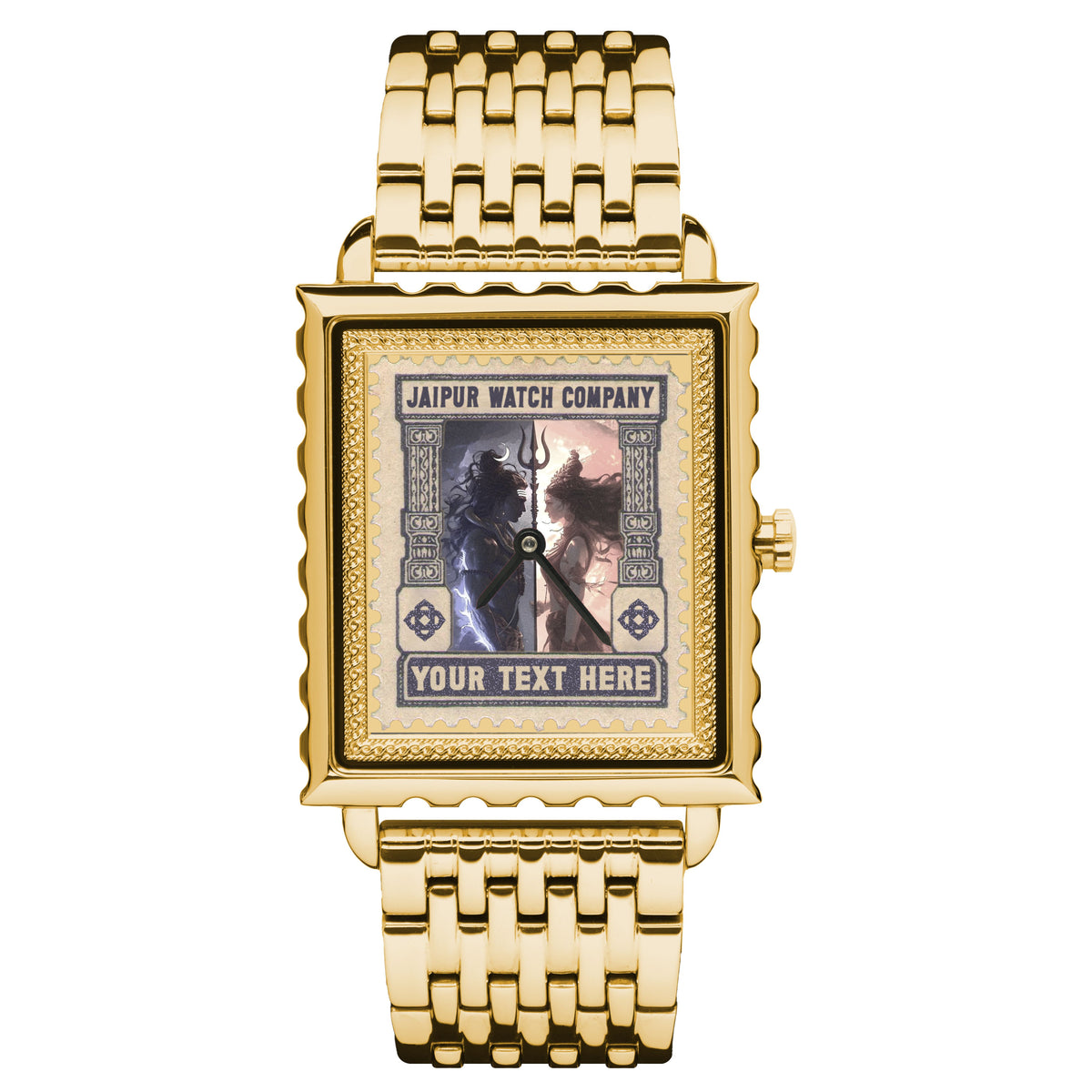 CUSTOMIZABLE STAMP WATCH-GOLDEN