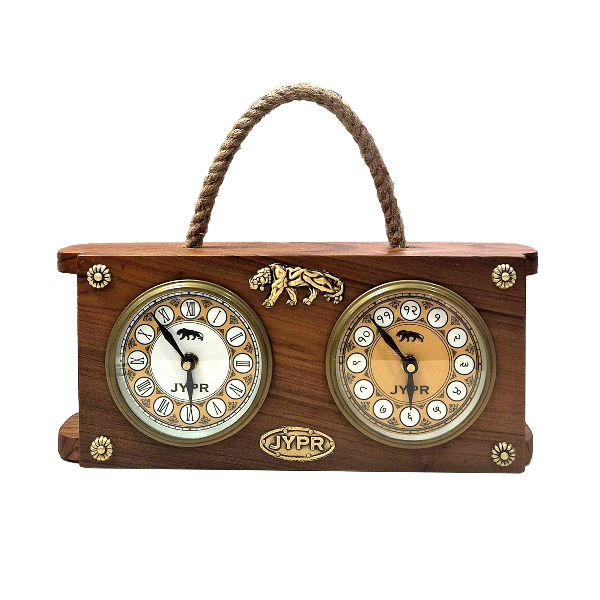 Dual Dial Table Clock
