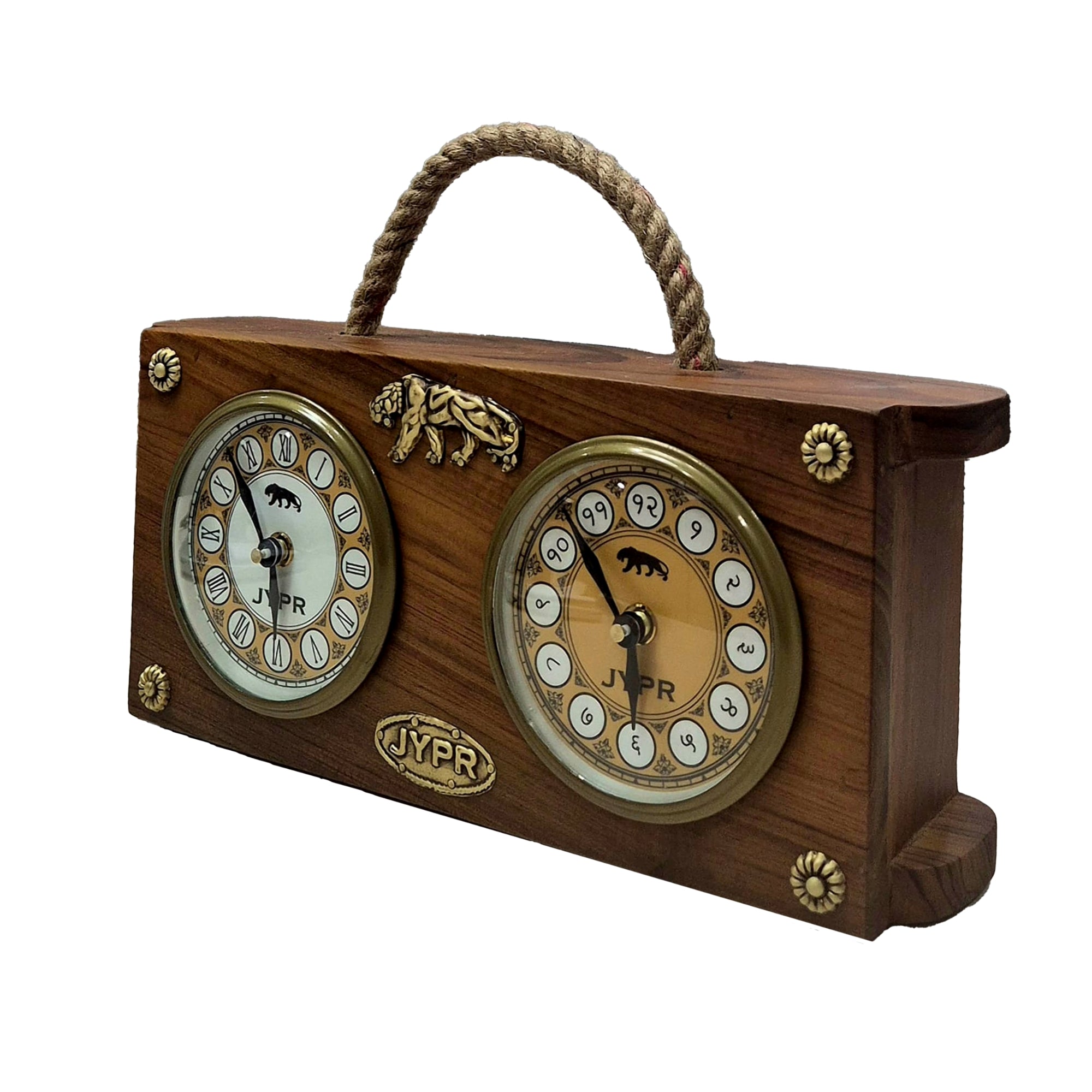 Dual Dial Table Clock