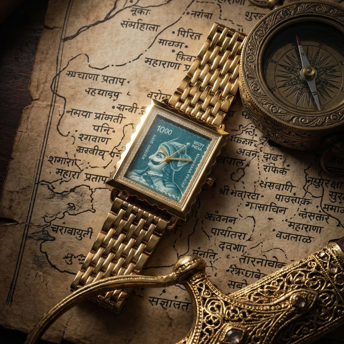 MAHARANA PRATAP STAMP WATCH AUTOMATIC