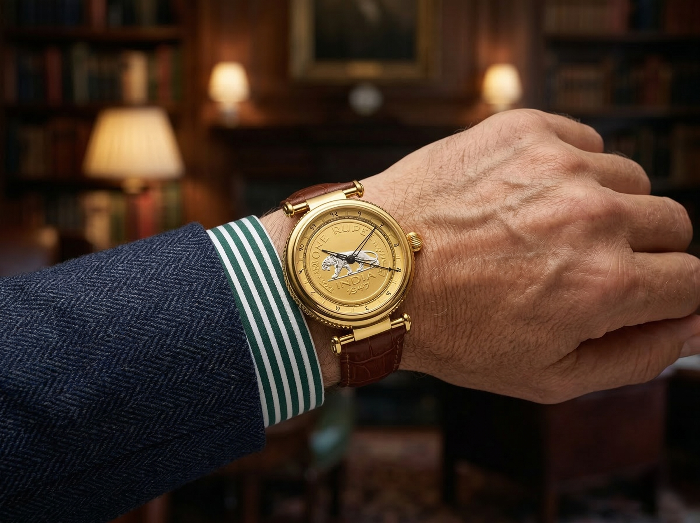 DEVANAGARI BAAGH GOLD PLATED