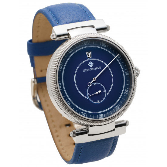 Jumping Hour Watch - Blue 46mm