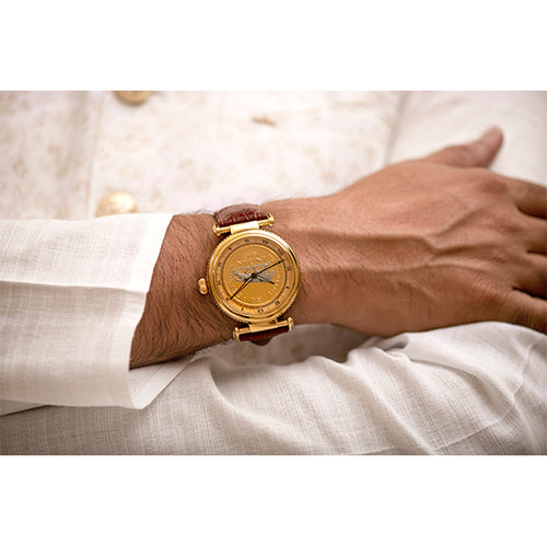 King Watch Ghadi Boy Round Analog Men Wrist Watches, For Formal