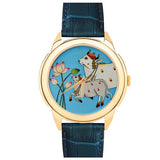 Cows And Lotus Art - Pichwai Watch (43mm)