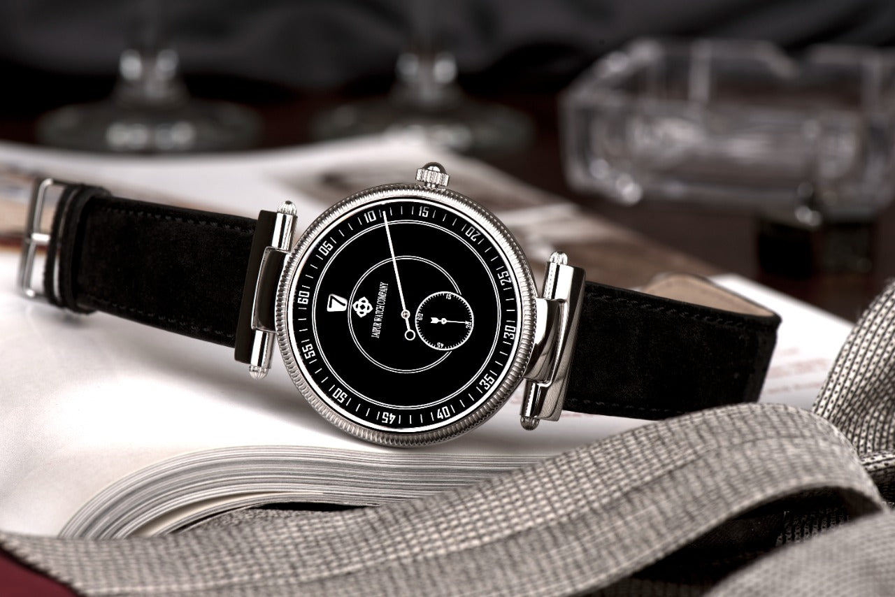 Couple Jumping Hour Watch - Black