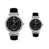 Couple Jumping Hour Watch - Black