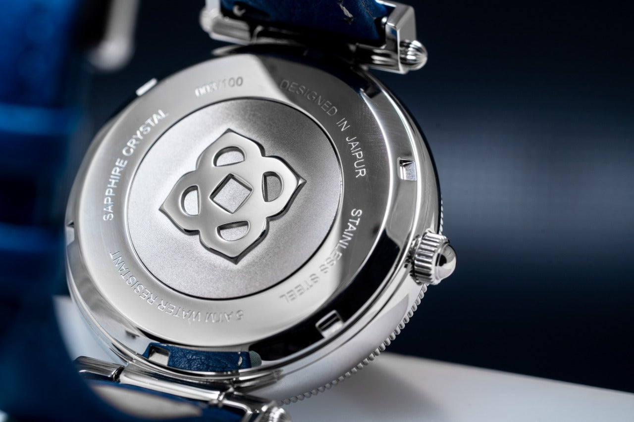 Couple Jumping Hour Watch - Blue