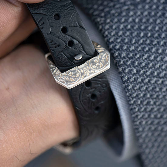 SILVER ENGRAVED WATCH